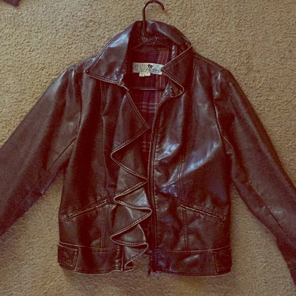 Faux leather jacket